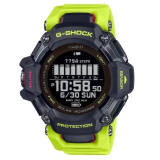 【CASIO 卡西歐】G-SHOCK 心率偵測 GPS功能 藍芽 太陽能電力 援多種運動 輕量升級 GBD-H2000-1A9 52.6mm