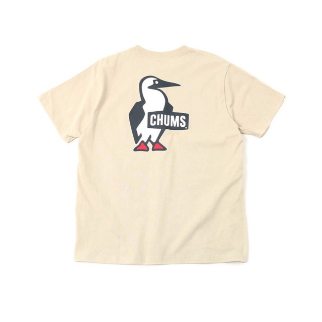 【CHUMS】CHUMS 休閒 Booby Logo T-Shirt短袖上衣 米灰色(CH012279G057)