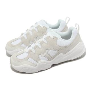 【NIKE 耐吉】休閒鞋 Wmns Tech Hera 女鞋 白 灰 復古 麂皮 雙勾 老爹鞋(DR9761-100)