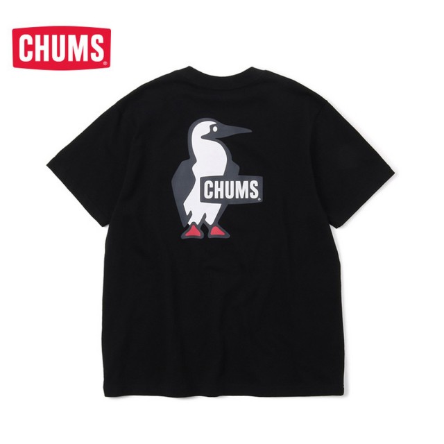 【CHUMS】CHUMS 休閒 女 Booby Logo T-Shirt短袖上衣 黑色(CH112279K001)