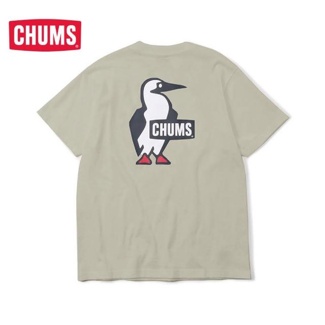 【CHUMS】CHUMS 休閒 女 Booby Logo T-Shirt短袖上衣 米灰色(CH112279G057)