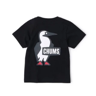 【CHUMS】CHUMS 童裝 休閒 Kids Booby Logo T-Shirt短袖上衣 黑色(CH211282K001)