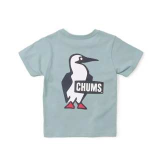 【CHUMS】CHUMS 童裝 休閒 Kids Booby Logo T-Shirt短袖上衣 淺藍色(CH211282A002)