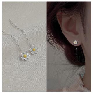 【HaNA 梨花】韓國甜甜妹．雞蛋小花耳線耳環(針式耳環 花朵耳飾 耳圈 耳釘 耳扣)