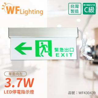 【DanceLight 舞光】2入 LED-28006 3.7W 全電壓 方向左 緊急照明 停電指示燈 WF430439