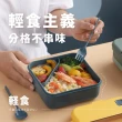 【加餐飯】日式可微波午餐盒便當盒-附餐具(分格 分隔餐盒 環保飯盒 保鮮盒 密封盒 學生 野餐 禮物)
