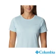 【Columbia 哥倫比亞 官方旗艦】女款- Alpine Chill涼感快排短袖上衣-藍色(UAK35110BL / 2023春夏)