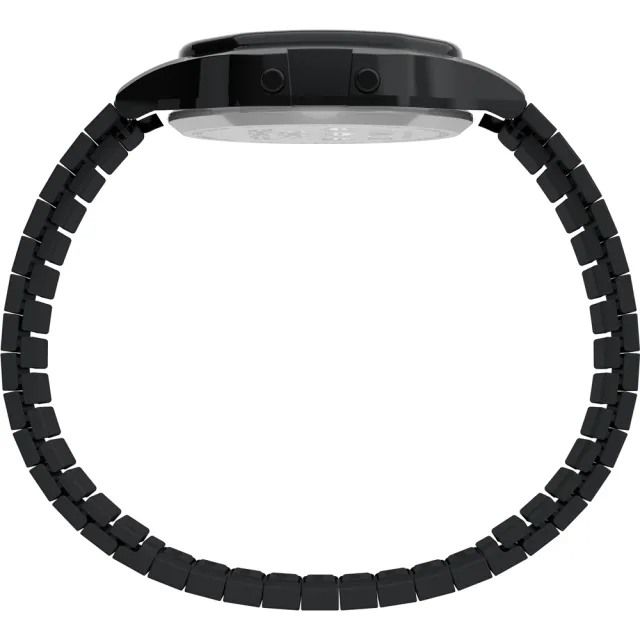 【TIMEX】天美時 x  T80 x Space Invaders  伸縮錶帶電子錶 黑 TXTW2V39900