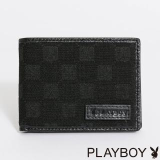 【PLAYBOY】基本短夾 Modish系列(黑色)