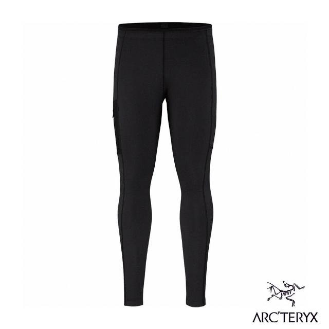 【Arcteryx 始祖鳥官方直營】男 Rho LT 刷毛內層長褲(黑)