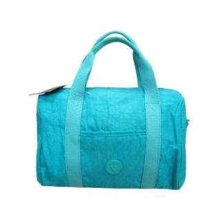 【SNOW.bagshop】中容量手提袋(小旅行袋可A4紙超輕防水尼龍布旅遊休閒提肩背斜側附長背帶)