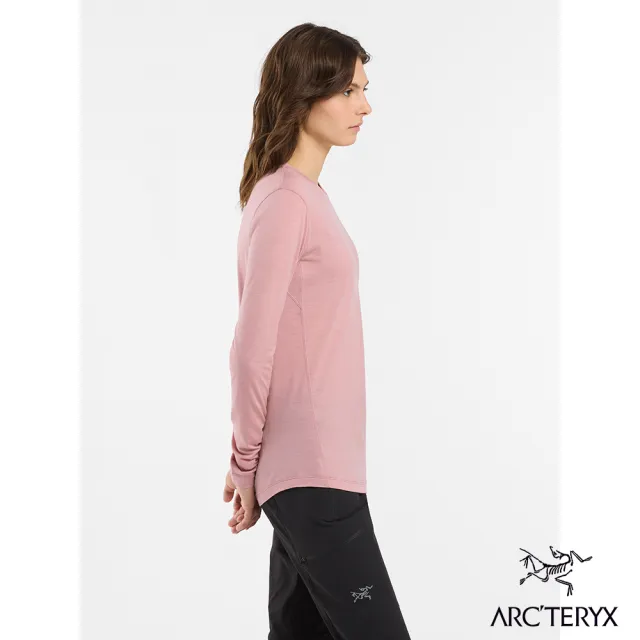 【Arcteryx 始祖鳥官方直營】女 Lana 羊毛長袖圓領衫(幸福粉)