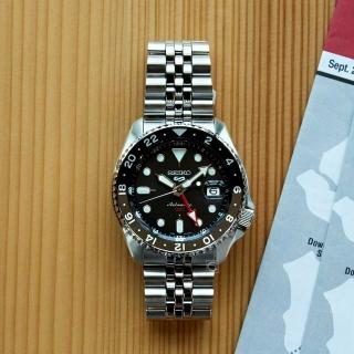 【SEIKO 精工】5 Sports 系列 GMT機械腕錶(4R34-00A0D/SSK001K1)