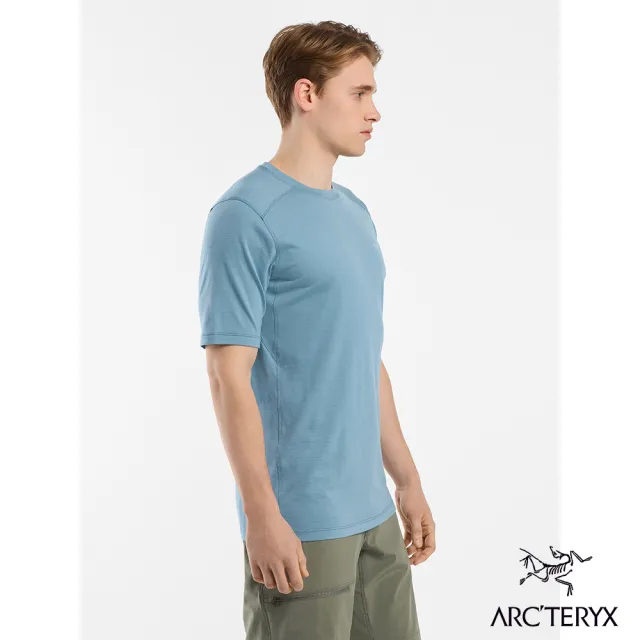 【Arcteryx 始祖鳥官方直營】男 Ionia 羊毛短袖圓領衫(快樂藍)