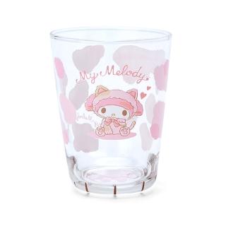 【SANRIO 三麗鷗】療癒貓咪系列 貓掌造型玻璃杯 美樂蒂(餐具雜貨)