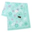 【CLATHAS】山茶花與幸運草純綿帕巾領巾(薄荷綠色)