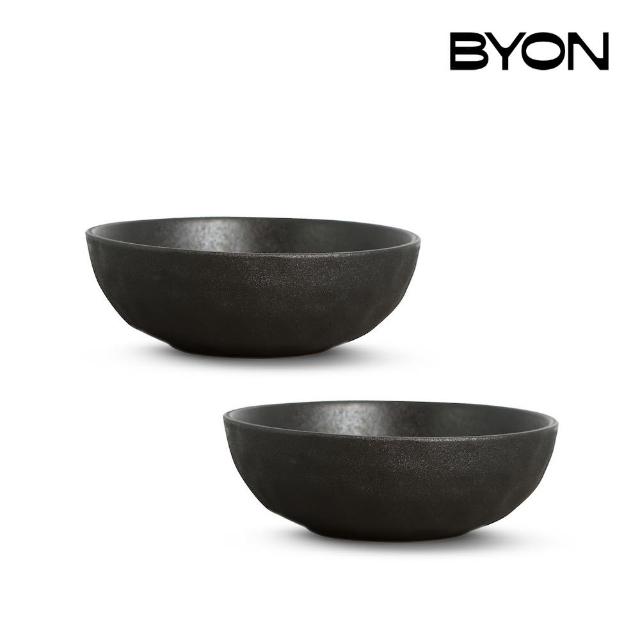 【BYON】Blackroot 深餐碗2入(黑色個性餐碗/北歐設計)