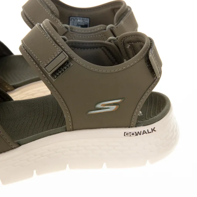 【SKECHERS】男鞋 健走系列 涼鞋 拖鞋 GO WALK FLEX SANDAL(229205OLV)