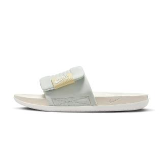 【NIKE 耐吉】Offcourt Adjust Slide 男鞋 淺灰綠色 休閒 舒適 魔鬼氈 拖鞋 DQ9624-003