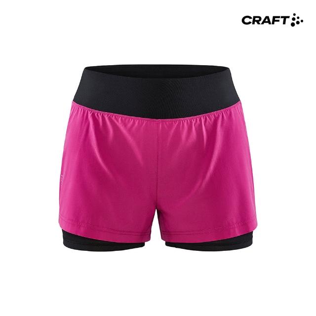 【CRAFT】女 ADV ESSENCE 2-IN-1 SHORTS W 運動短褲(1910722-486000)