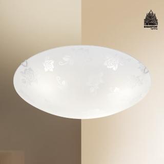 【必登堡】玫瑰盛開吸頂燈 40cm B563972(客廳燈/餐廳燈/走廊燈/樓梯燈/LED/現代/簡約/清新風)