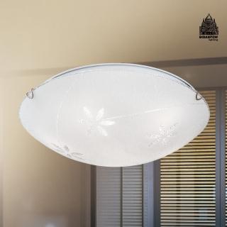 【必登堡】花蕾吸頂燈 40cm B563985B(客廳燈/餐廳燈/走廊燈/樓梯燈/LED/現代/簡約/清新風)