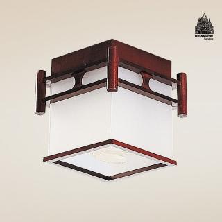 【必登堡】璇宮吸頂燈 1燈 B574194(和室燈/宮燈/古典/復古/藝術/原木/LED/古代宮廷風)