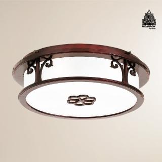 【必登堡】御沐吸頂燈 B564181(客廳燈/廚房燈/玄關燈/古典/復古/藝術/木質感/LED)