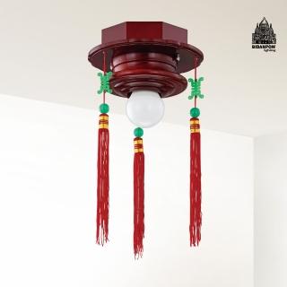 【必登堡】羅裳吸頂燈 B564166(和室燈/神明廳宮燈/古典/復古/藝術/LED/古代宮廷風)