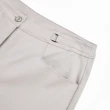 【ILEY 伊蕾】都會金屬環修身棉質彈性直筒褲(灰色；M-XL；1232086332)