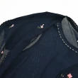 【ILEY 伊蕾】可愛花朵縷空假兩件針織上衣(兩色；M-2L；1231455415)