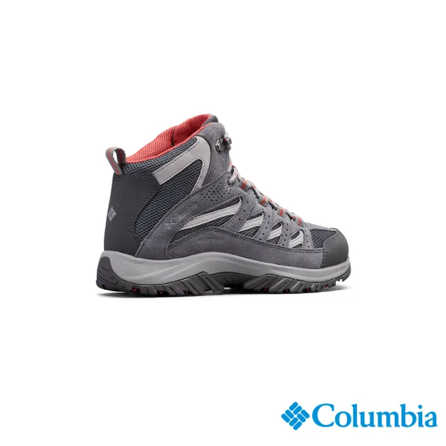 【Columbia 哥倫比亞官方旗艦】女款-CRESTWOOD™Omni-Tech防水高筒登山鞋- 深灰(UBL53710DY  / 2023春夏)