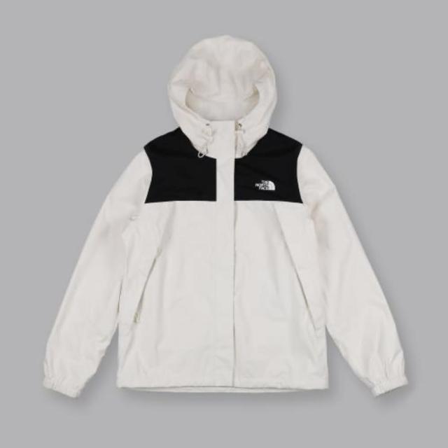 【The North Face】北臉 外套 女款 衝鋒衣 運動外套 防潑水 W ANTORA JACKET 黑白 NF0A5K2XR0G