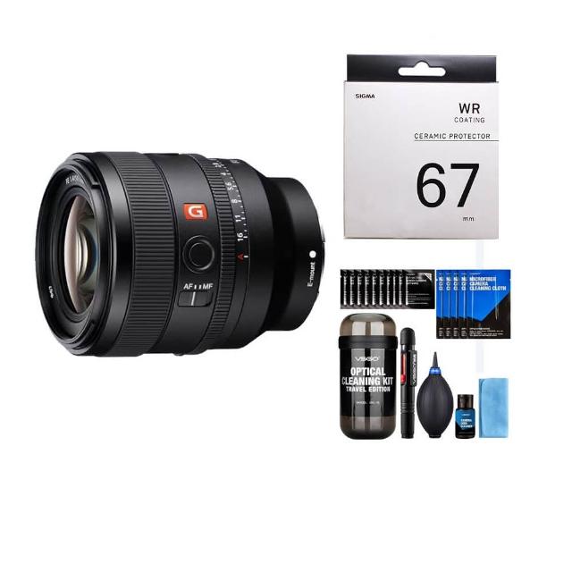 【SONY 索尼】SEL50F14GM FE 50mm F1.4 GM +SIGMA 67mm陶瓷保護鏡 + DKL-15膠囊清潔組(公司貨)