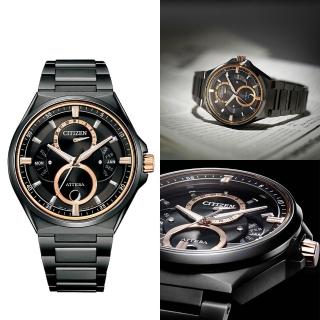 【CITIZEN 星辰】Eco-Drive 光動能 月相 紳士 鈦金屬男錶 手錶(BU0065-64E送禮首選)