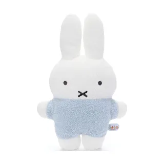 【T-ARTS】MIFFY 米飛兔 扁扁靠墊 粉藍洋裝(卡通 人偶)