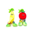 【美國 Sassy】寶寶的水果伙伴-香蕉 & 蘋果 二入組(安撫玩具)