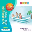 【INTEX】Vneceodor 262CM家庭豪華水池 充氣游泳池(兒童游泳池 嬰兒游泳池-1入 加贈光滑沙灘球*1)