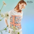 【Diffa】網路獨賣 花卉印花針織衫-女