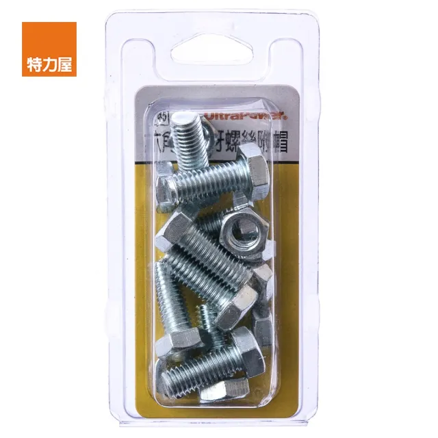 【特力屋】745 六角機械牙螺絲 附帽 M8X20mm 8組