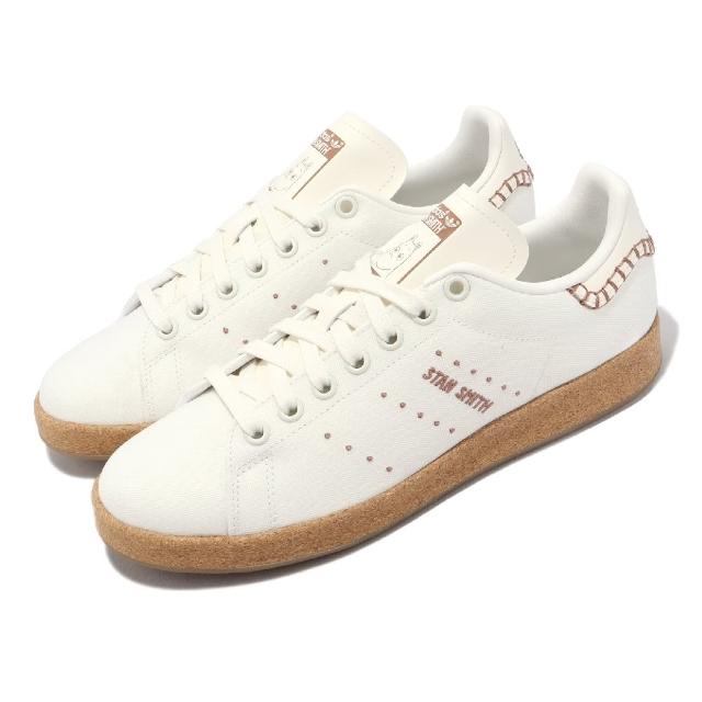 【adidas 愛迪達】X Moonmin Stan Smith W 女鞋 米白 棕 聯名 嚕嚕米 軟木塞 史密斯 愛迪達(ID6646)