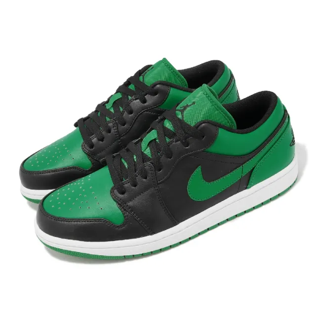 NIKE 耐吉】Nike Air Jordan 1 Low Lucky Green 黑綠男鞋AJ1(553558