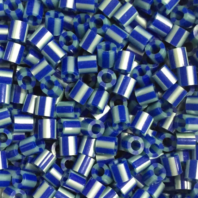 【Perler 拼拼豆豆】1000顆單色補充包-143藍寶石條紋(特殊色)