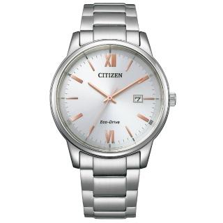 【CITIZEN 星辰】光動能 都市簡約風時尚男錶-銀/40mm 母親節限定(BM6978-77A)