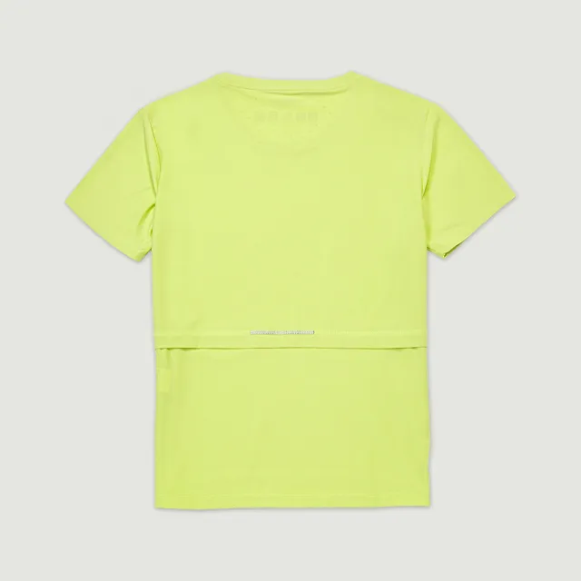 【Hang Ten】女裝-REGULAR FIT涼感鋁片反光吸濕排汗抗臭短袖上衣(綠)