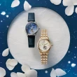 【CITIZEN 星辰】Lady 優雅水中月鏤空機械女錶-藍x銀/28.5mm(PR1041-18N)