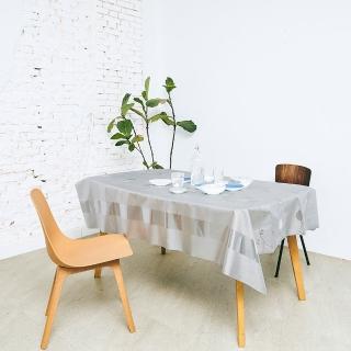 【Homemake】銀花壓紋金屬桌巾-長120cmX寬137cm(RN-PW224-001-05)