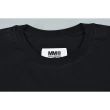 【MM6 MAISON MARGIELA】MM6 Maison Margiela 白字LOGO純棉短袖T恤(女款/黑)