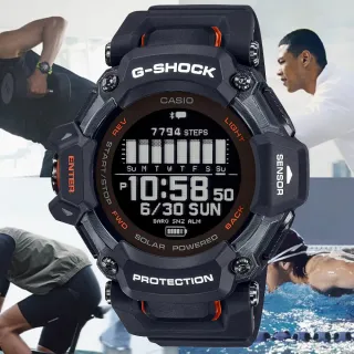 【CASIO 卡西歐】G-SHOCK 心率監測器 GPS 太陽能 藍芽運動腕錶 禮物推薦 送禮首選(GBD-H2000-1A)