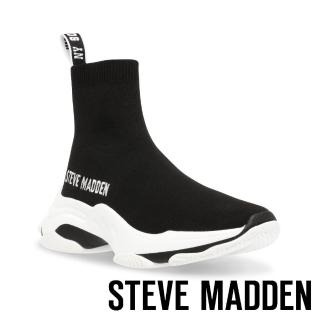 【steve madden】MASTER 品牌經典休閒襪套鞋(黑色)